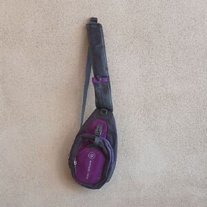 "Make Offer" Purple and Black Crossbody Bag